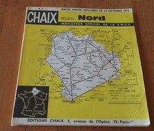 RARE SNCF - CHAIX INDICATEUR OFFICIEL - RESEAU DU NORD -  1970