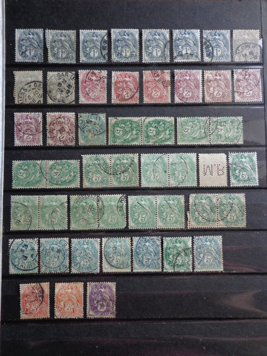 1900 france type - type, blanc