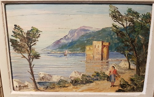 Peinture tableau ancien louis - tableau,