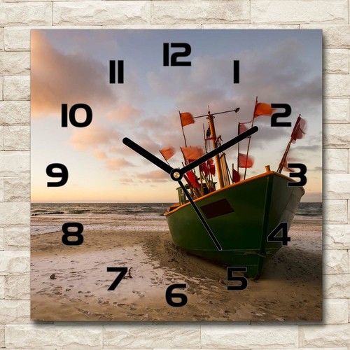 Tulup horloge murale verre - murale,
