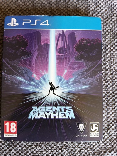 Agents mayhem ps4 - agents, steelbook