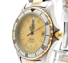 Montre Homme Vintage [EXC+5] Tag Heuer Professional 2000 974.013 Or 34mm Qz JPN