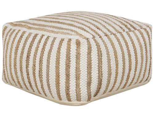 Pouf carré jute - pouf, en
