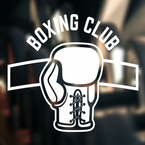 Autocollant mural boxe gym