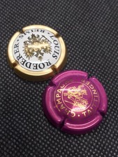 2 Capsules Champagne Taittinger Rose Et Cristal Louis Roederer F821