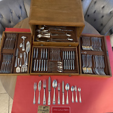 SET MÉNAGÈRE BOULENGER BETTY MÉTAL  ARGENTE 148 P TRÈS BON ÉTAT