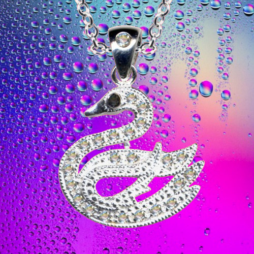 Pendentif cygne avec - i,