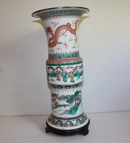 Ancien vase porcelaine - ancien, gu