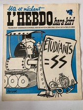 Hara Kiri Hebdo N°58 du 9/03/1970