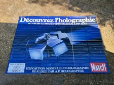 AFFICHE PUB PUBLICITE EXPOSITION 4 X 3 M HOLOGRAPHIE PARIS MATCH PHILIP MORRIS