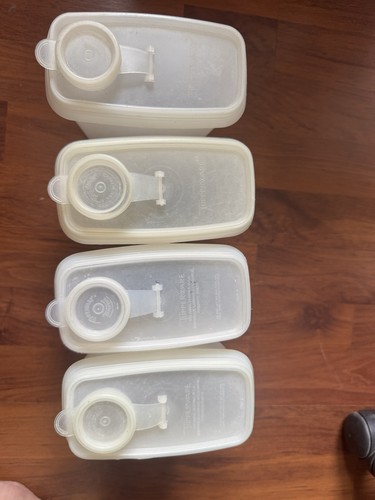 Lot boîtes farine - 4, à