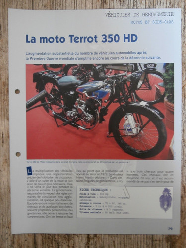 Moto terrot 350 - 350, fiche