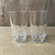 Lot 2 Verres Long Vintage À Relief Striés Apéro Ricard Apéritif Pastis