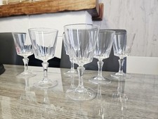 6 Verres A Eau Cristal D'arques Modèle Versailles