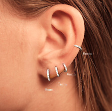 Boucle d'oreille en argent 925 anneau rosé homme femme tragus hélix piercing