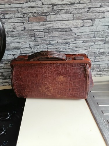 Sacoche médecin cuir 1900 - médecin,