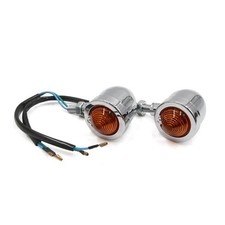 2pcs Clignotant Moto LED Jaune