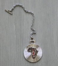 porte clé chaînette métal Total Afrique