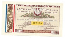  Loterie Nationale Billet de