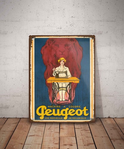 Plaque métal vintage peugeot - plaque,
