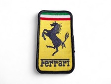 Ecusson original brode Ferrari : Logo Cheval Cabre – patch en tissu vintage An