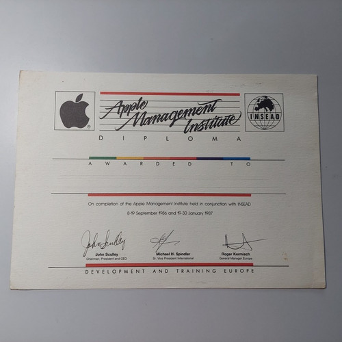 Rare diplôme apple - apple, vintage