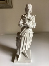statue en biscuit XIXe Jeanne d’ARC UNIS. FRANCE S.F.B.J