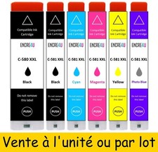 ENCRE4U - Cartouches d'encre compatibles Canon 580 et 581 XXL ( Pixma TR et TS )