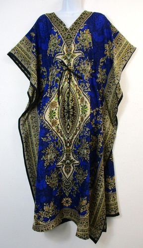 Robe kaftan imprimée longue - kaftan,