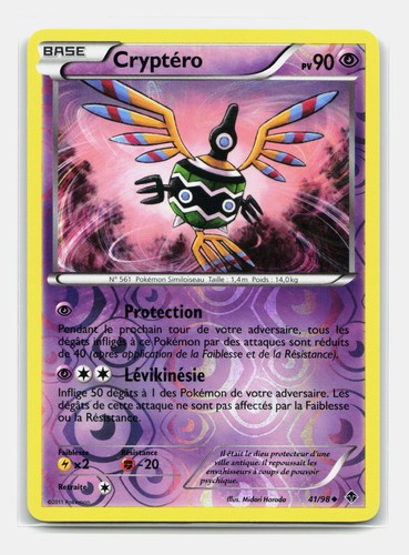 Carte pokémon cryptéro - pokémon, 41/98