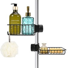 Porte Savon Sans Perçage 2x Porte Shampoing Inox Serviteur De Douche Etagere ...