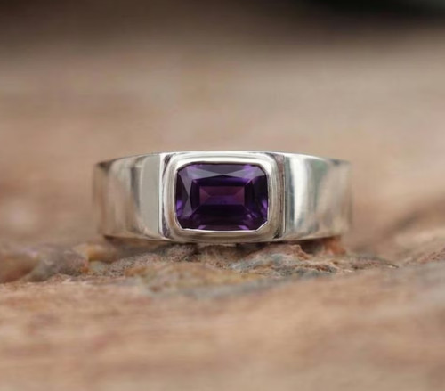 Bague chevalière argent - en,