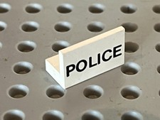 LEGO White Panel 1x2x1 with