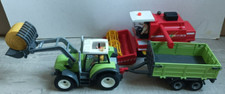 Lot playmobil 5121 tracteur avec pelle et remoque + moissonneuse batteuse 3929