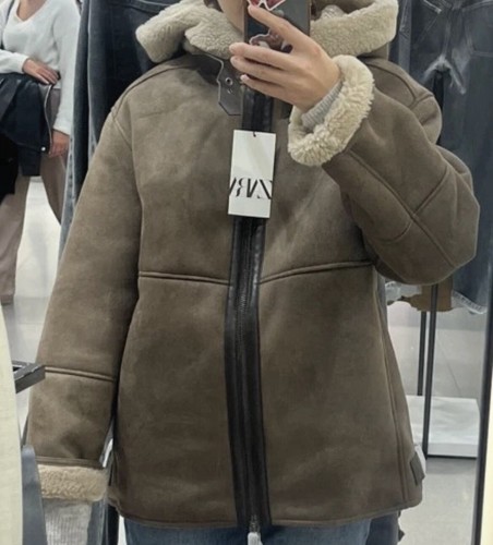 Manteau fourrure zara - à,