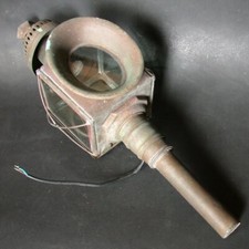 Lampe phare N°2 CALECHE VOITURE TACOT en laiton électrifiée