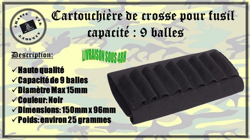 Cartouchière crosse pour - de,