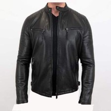 Blouson cuir noir vintage