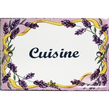 Plaque de porte émaillée