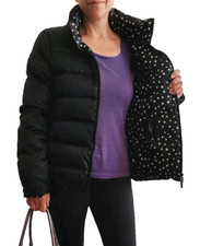 ARMANI Blouson Doudoune Duvet plumes d'oie T38 Femme. Modele  pois Filigrané 