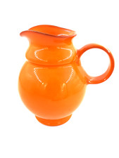 Carafe Vintage Années 70 Orange Pièce De Designer Décoration De Table Culture