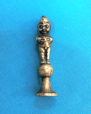 Ancien sceau en bronze Garçon Enfant nu Cachet de cire Tampon Bureau Collection