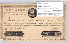 ASSIGNAT FRANCE (LOUIS XVI) -