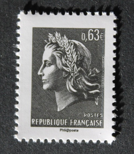 Timbre france marianne de - -,