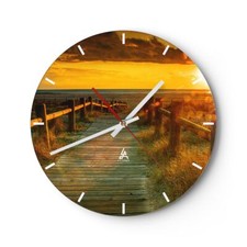 Horloge murale en verre