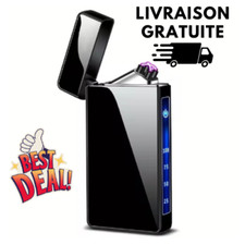 Briquet électrique sans flamme en métal coupe-vent briquet USB Plasma