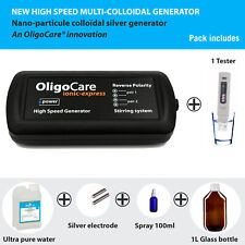 Générateur d'argent colloïdal (Pack complet Eau + Argent + Spray+ Bout. + TDS)