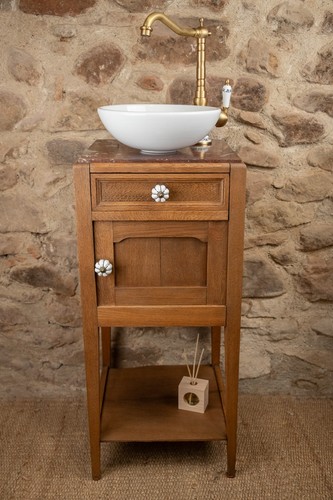 Meuble vasque ancien - , bois