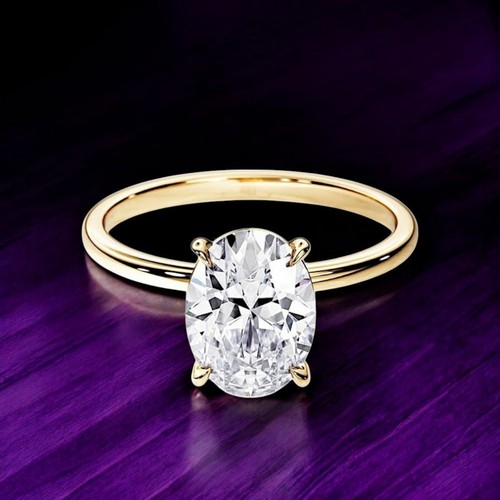 Bague solitaire certifiée igi - bague,