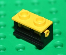 Lego Yellow-Black Hinge Brick